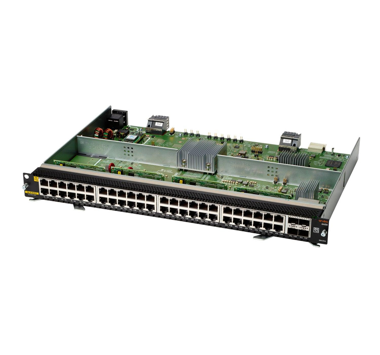Aruba, a Hewlett Packard Enterprise company Aruba 6400 48-port 1GbE Class 4 PoE & 4-port SFP56 v2 network switch module Gigabit Ethernet