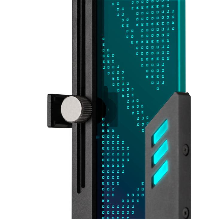 ASUS Graphics Card Holder Supports All ATX Size Chassis | Eliminate Sag | Tough Aluminium Alloy | Swappable Acrylic Plate | Aura Sync (ROG-WINGWALL-HOLDER)