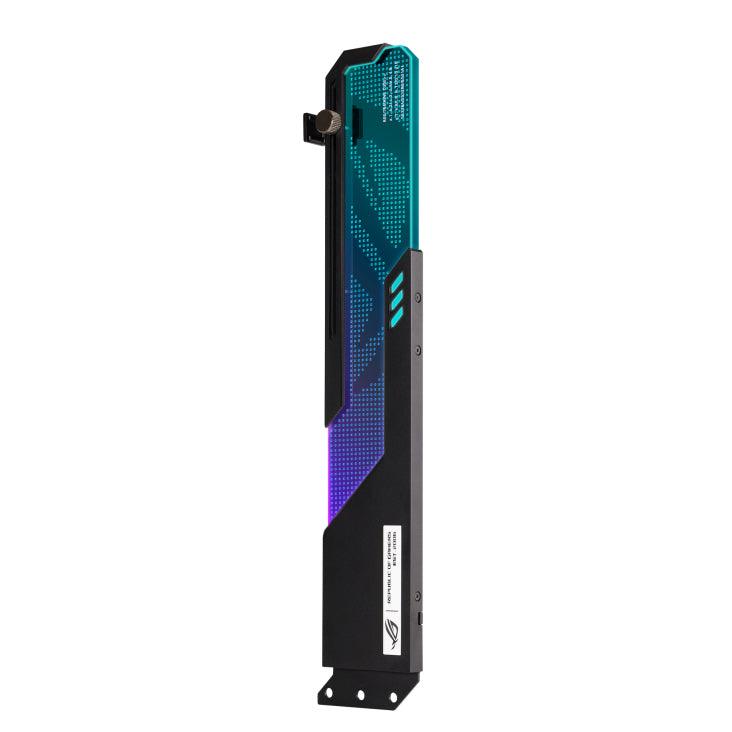 ASUS Graphics Card Holder Supports All ATX Size Chassis | Eliminate Sag | Tough Aluminium Alloy | Swappable Acrylic Plate | Aura Sync (ROG-WINGWALL-HOLDER)