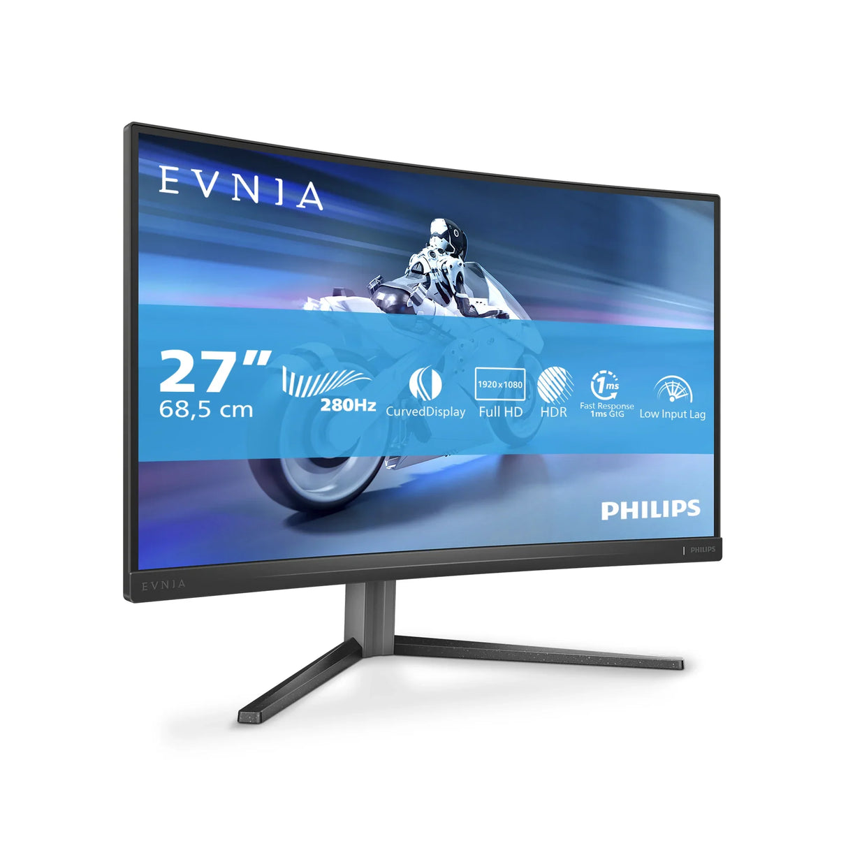 PHILIPS 27M2C5200W Monitor – 27" / Full HD / VA / 280Hz – Gaming Monitor