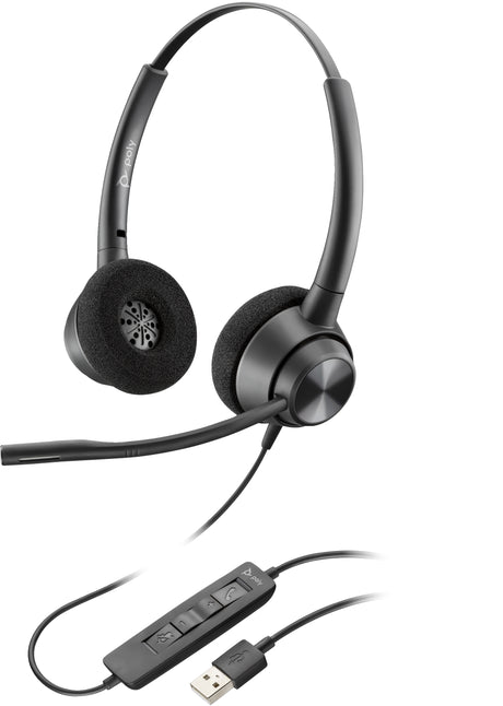 POLY EncorePro 310 Monaural USB-A TAA Headset