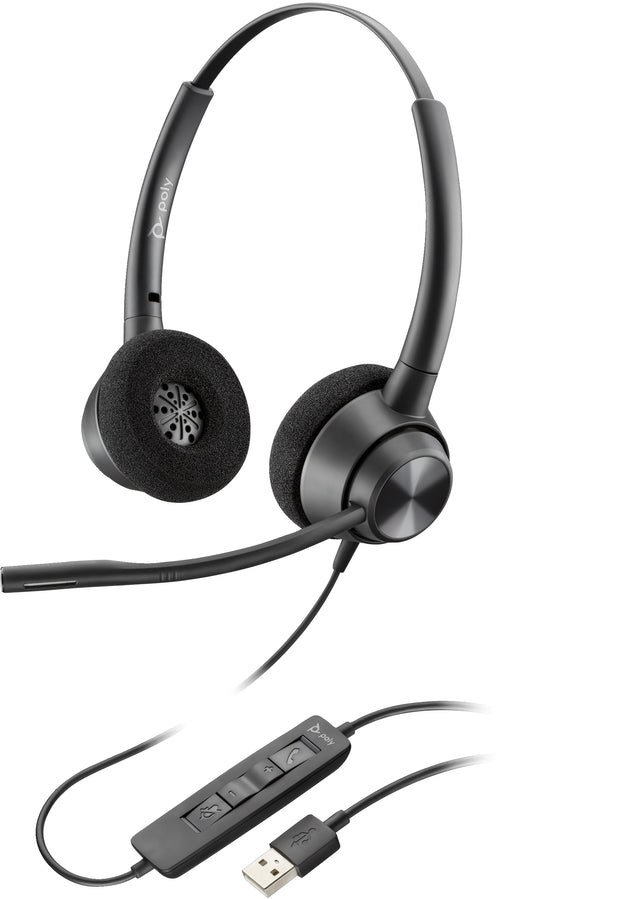 POLY EncorePro 310 Monaural USB-A TAA Headset