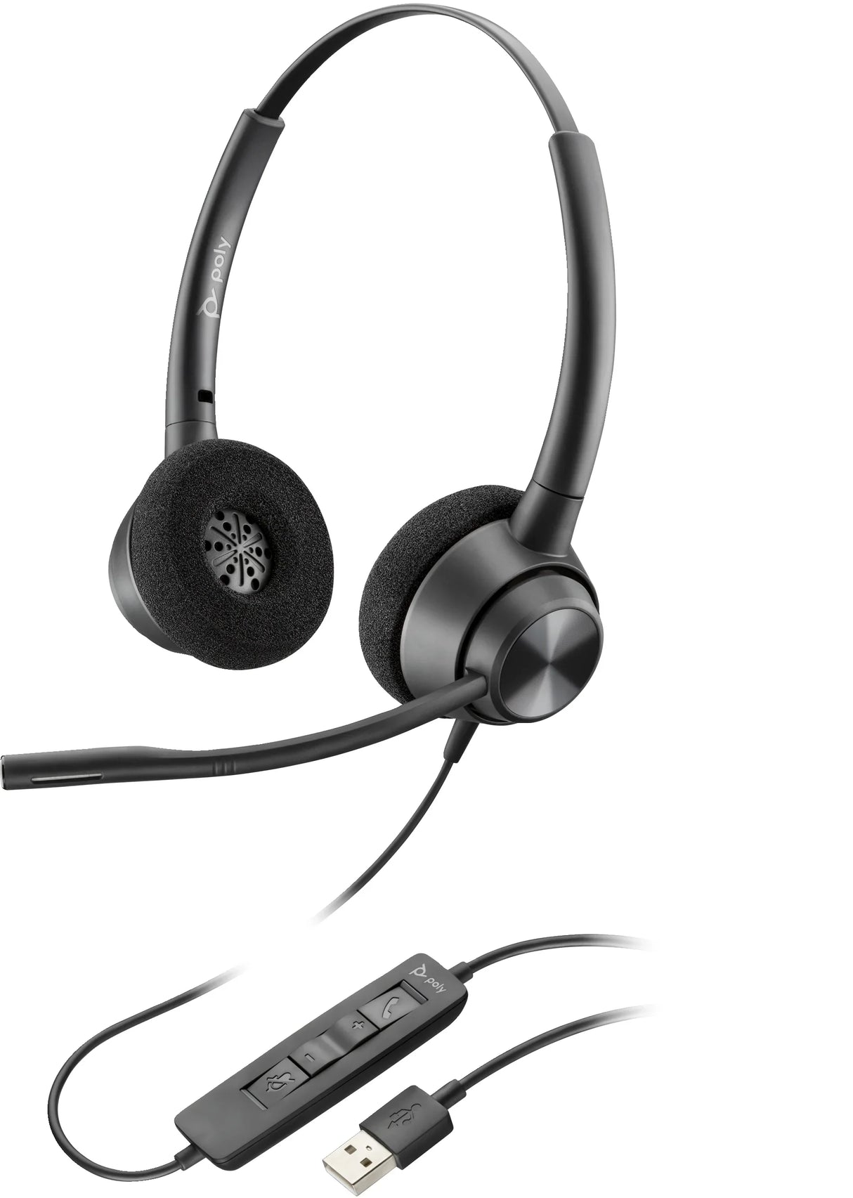POLY EncorePro 310 – Wired (USB-A) / Mono / Office – Head-band Headset