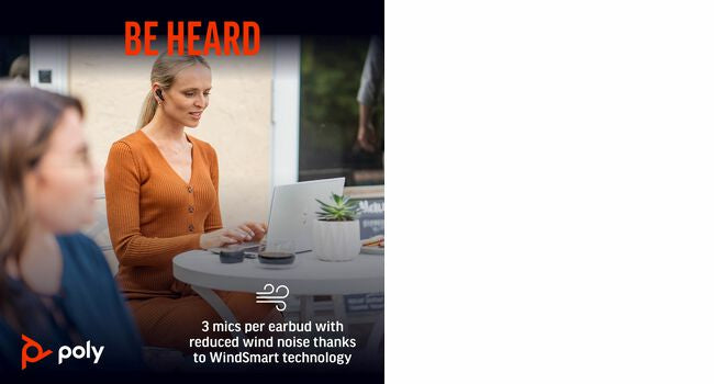 POLY Voyager Free 60 UC True Wireless Earbud Stereo Headset