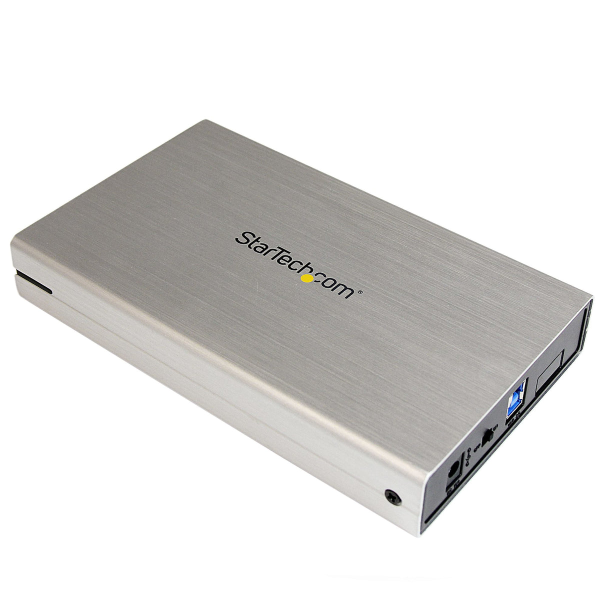 STARTECH 3.5in Silver Aluminum USB 3.0 External SATA III SSD | HDD Enclosure with UASP - Portable USB 3 3.5" SATA Hard Drive Enclosure (S3510SMU33)