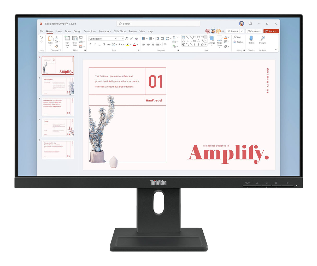 LENOVO ThinkVision E24-40 Monitor – 23.8" / Full HD / IPS / 100Hz – Business Monitor
