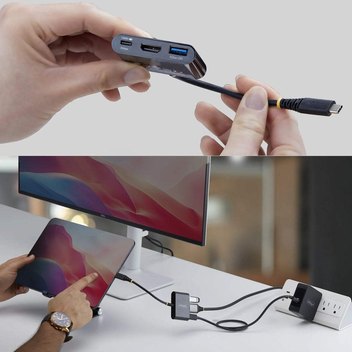 STARTECH 168B-USBC-MULTIPORT – USB-C / 140W PD / HDMI / USB-A – Travel Hub