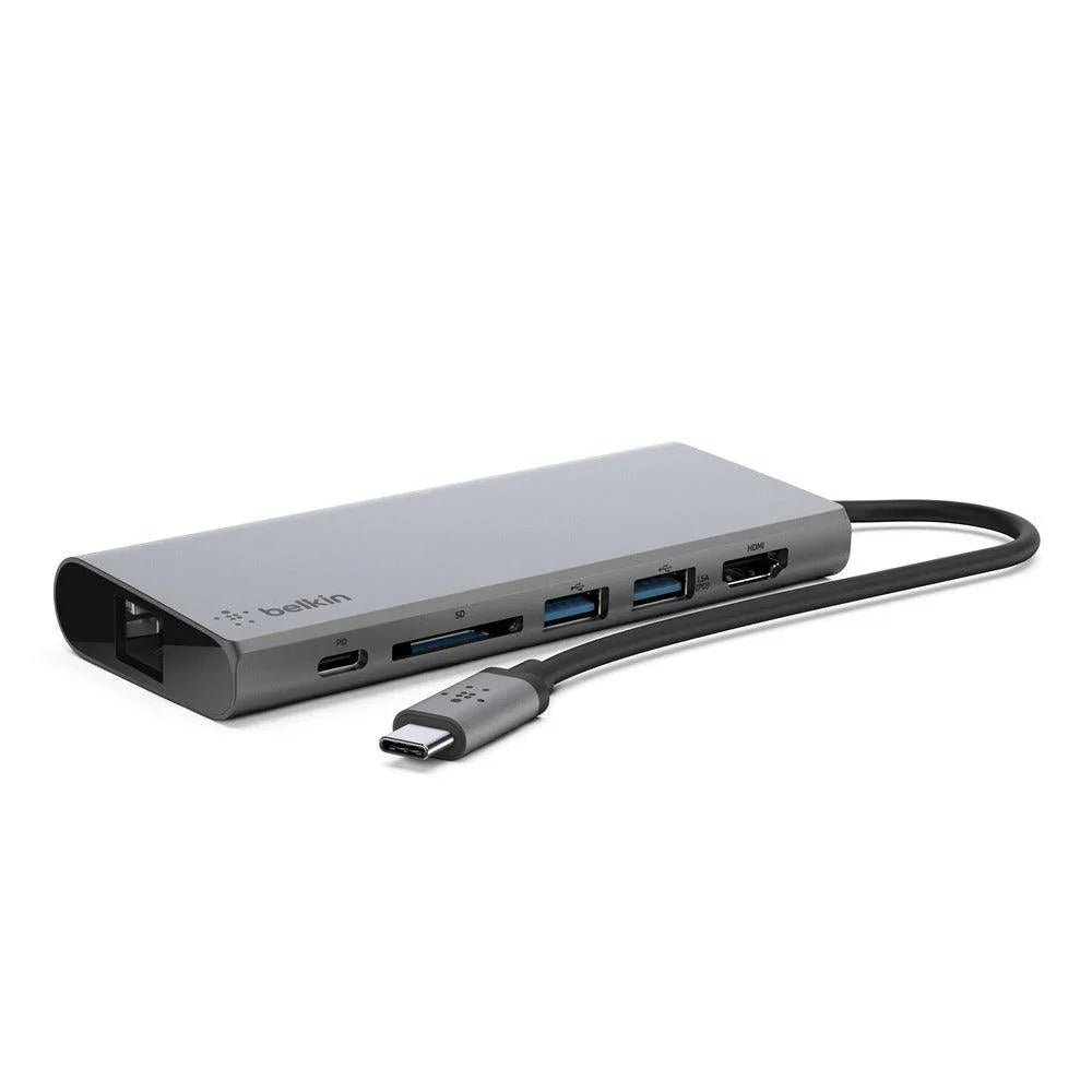 BELKIN F4U092BTSGY – USB-C / 60W PD / Ethernet – Port Replicator