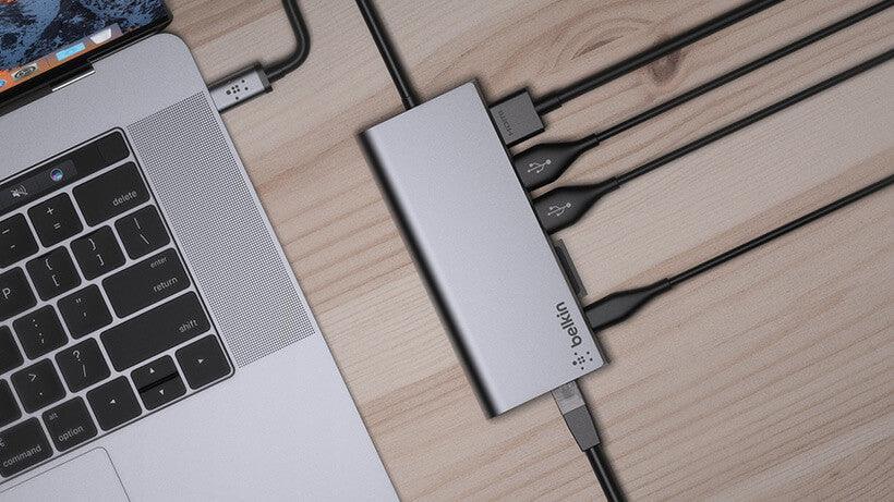BELKIN F4U092BTSGY – USB-C / 60W PD / Ethernet – Port Replicator