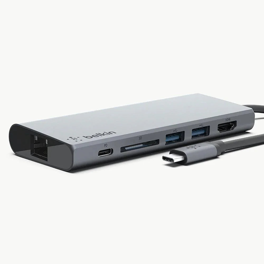 BELKIN F4U092BTSGY – USB-C / 60W PD / Ethernet – Port Replicator