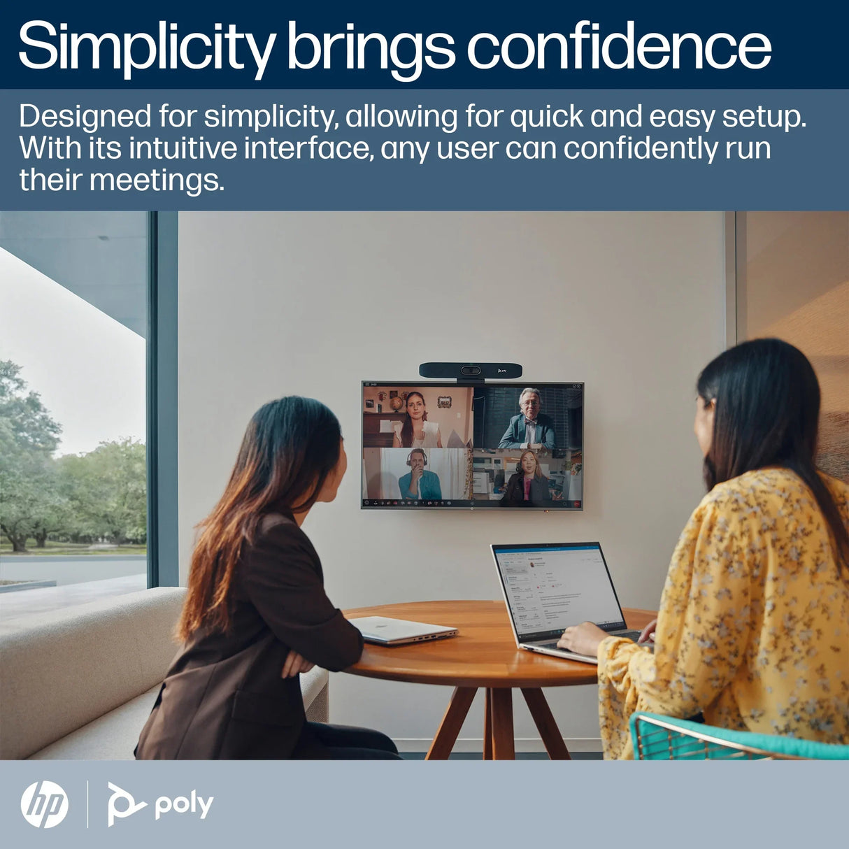 POLY Studio R30 – Full HD (1080p) / 120° Wide-Angle / 8-Mic Array – UC Conference Camera