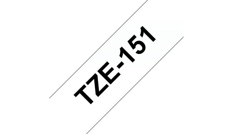 BROTHER 24mm wide | black on clear laminated tape | 8m (TZE-151)