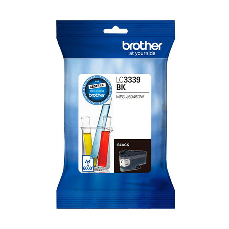 BROTHER Black Ink Cartridge | Single Pack. Prints 6000 pages (LC-3339XLBK)