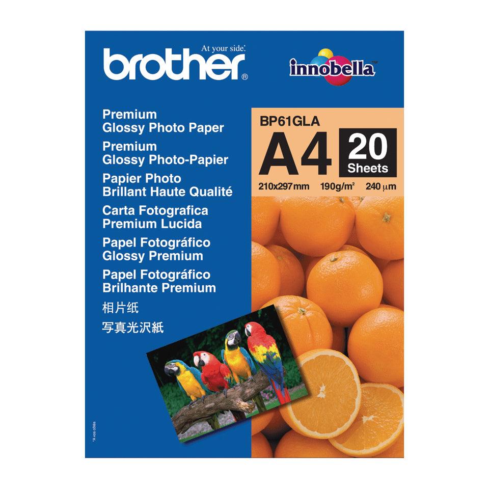 BROTHER Brother BP-61GLA photo paper A4 Blue | Orange Gloss (BP-61GLA)