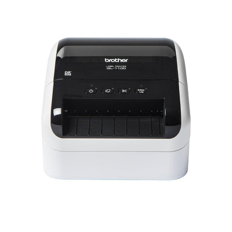 BROTHER Direct thermal | 300 x 300dpi | 12 - 103.6mm | 3m max | 7.8MB | 1.71kg (QL-1100)