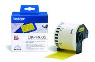 BROTHER DK-44605 Continuous Removable Yellow Paper Tape (62mm) (DK-44605)