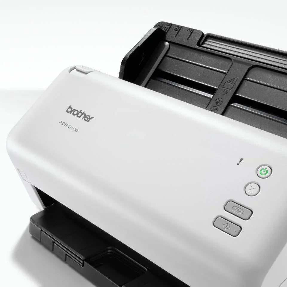 BROTHER Dual CIS | 355.6x215.9 mm | 1 |200 dpi | 256 levels(8 bit) | USB 3 | 299x215x190 mm | 2.6kg (ADS-3100)