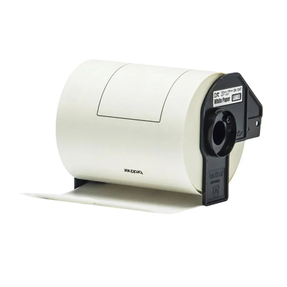 BROTHER Genuine Brother DK-11247 Label Roll | Black on White | 103mm x 164mm (DK-11247)