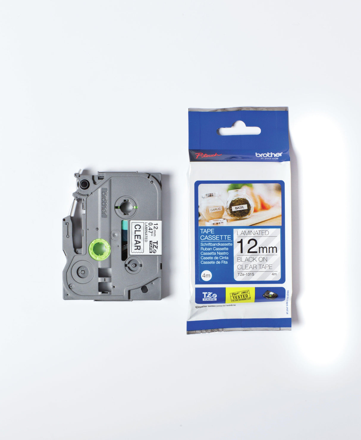 BROTHER Genuine Brother TZe-131 Labelling Tape | Black on Clear | 12mm wide (TZE-131)