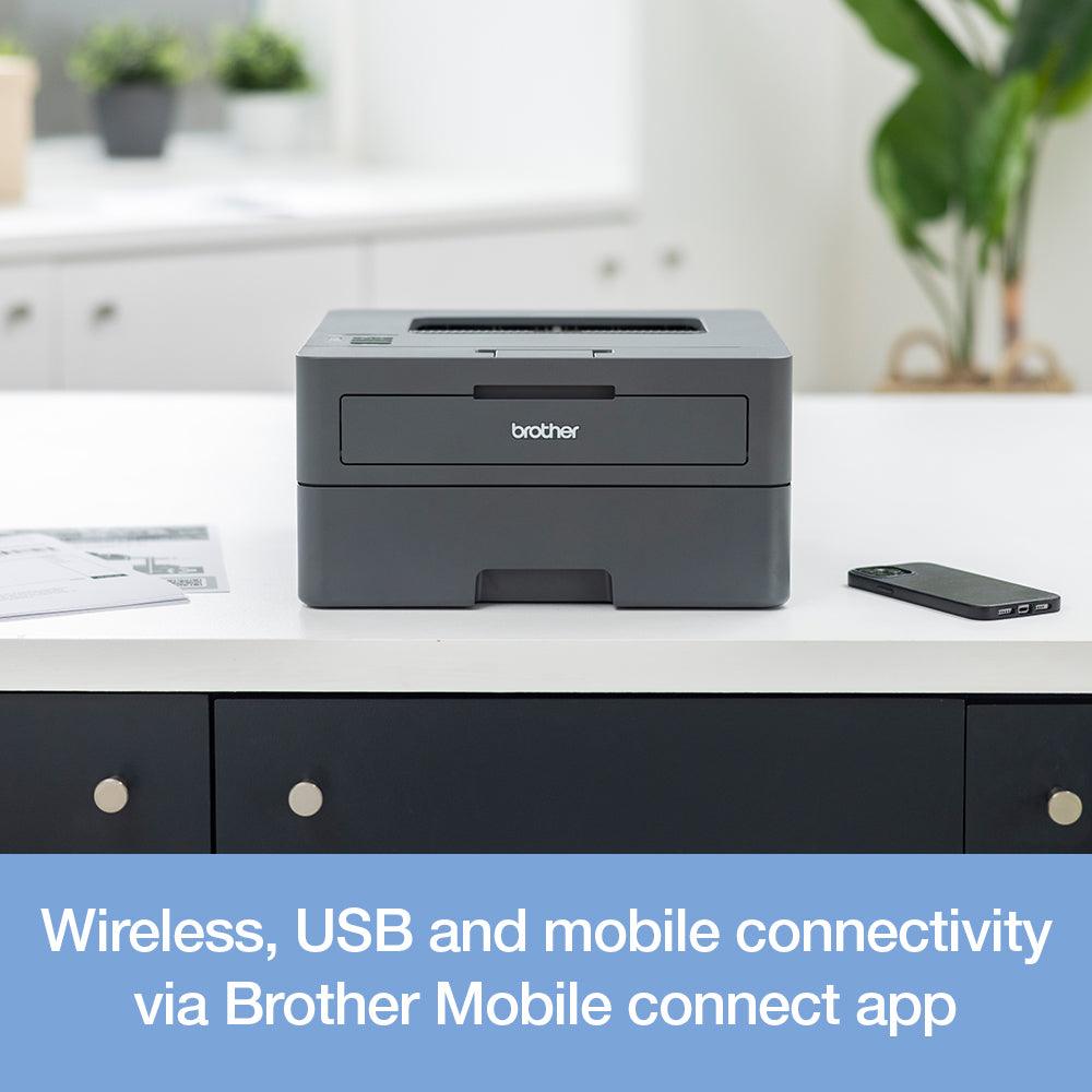 BROTHER HL-L2445DW Your Efficient A4 Mono Laser Printer - Easy to set up and connect with fast flawless printing of up up 32 pages per minute (HL-L2445DW)