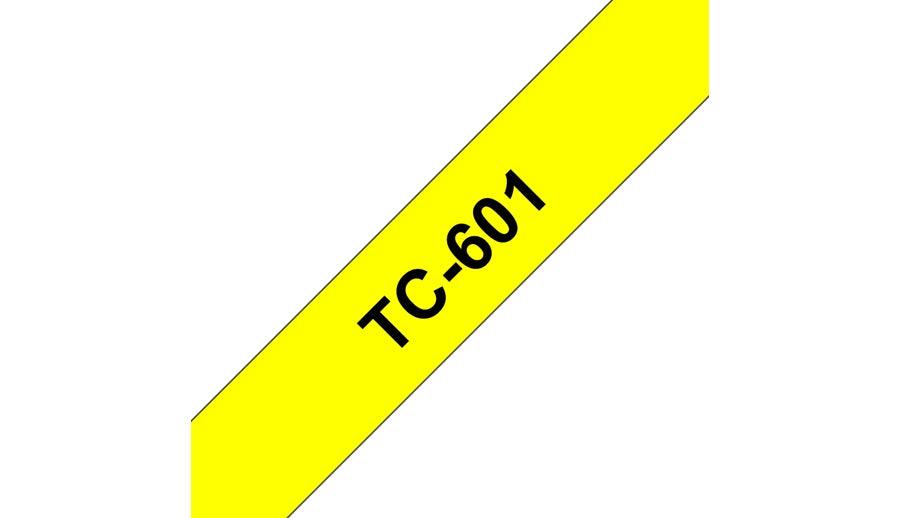 BROTHER Laminated Labelling Tape - 12mm | Black on Yellow (TC-601)