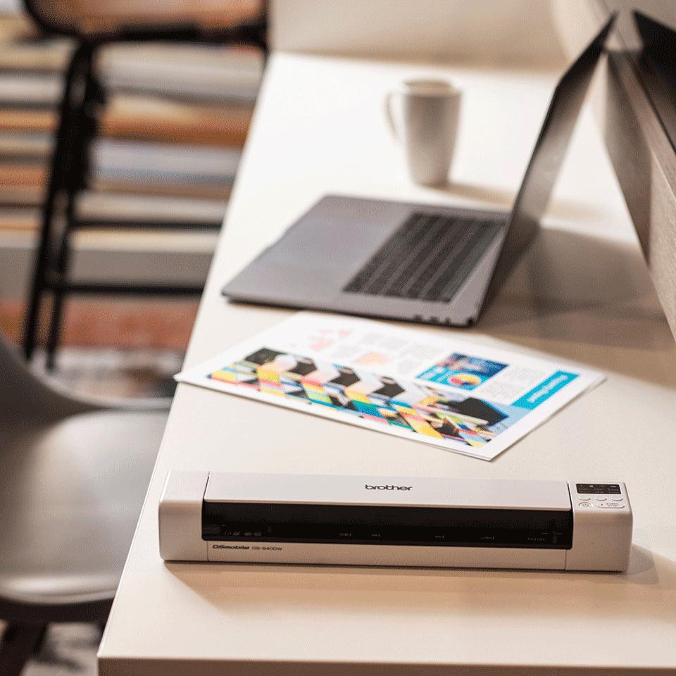 BROTHER Portable | A4 | 15 ppm | 1200 x 1200 dpi | micro USB 3.0 Type B | microSD | 319 x 63 x 45.4 mm | 699 g (DS-940DW)