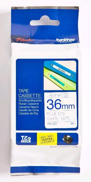 BROTHER TZe-263 - 36 mm blue on white tape | 8m (TZE-263)
