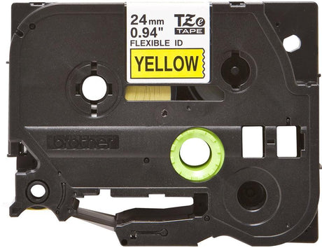 BROTHER TZe-FX651 - 24 mm black on yellow tape | 8m (TZE-FX651)