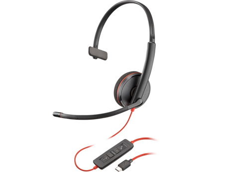 POLY Blackwire 3210 Monaural USB-C Headset