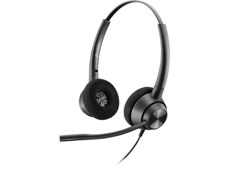 POLY EncorePro 320 – Wired (3.5mm) / Stereo / Office – Over-Ear Headset