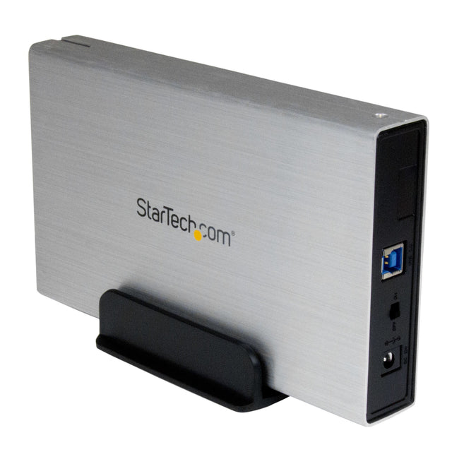 STARTECH 3.5in Silver Aluminum USB 3.0 External SATA III SSD | HDD Enclosure with UASP - Portable USB 3 3.5" SATA Hard Drive Enclosure (S3510SMU33)