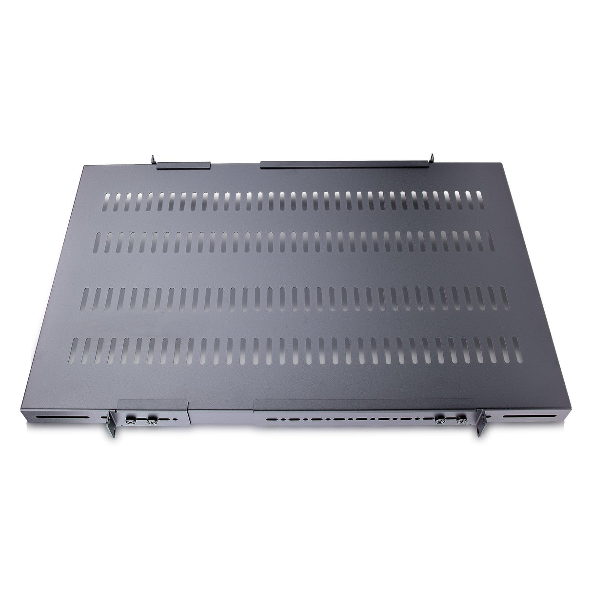 STARTECH 1U 4-Post Adjustable Vented Server Rack Mount Shelf - 330lbs(150 kg) - 19.5 to 38in Adjustable Mounting Depth Universal Tray 19" AV| Network Equipment Rack - 27.5in Deep (ADJSHELFHDV) (ADJSHELFHDV)