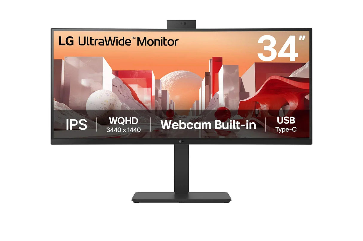 LG 34BA85QE-B Monitor – 34" / WQHD / IPS / 60Hz – Business Monitor