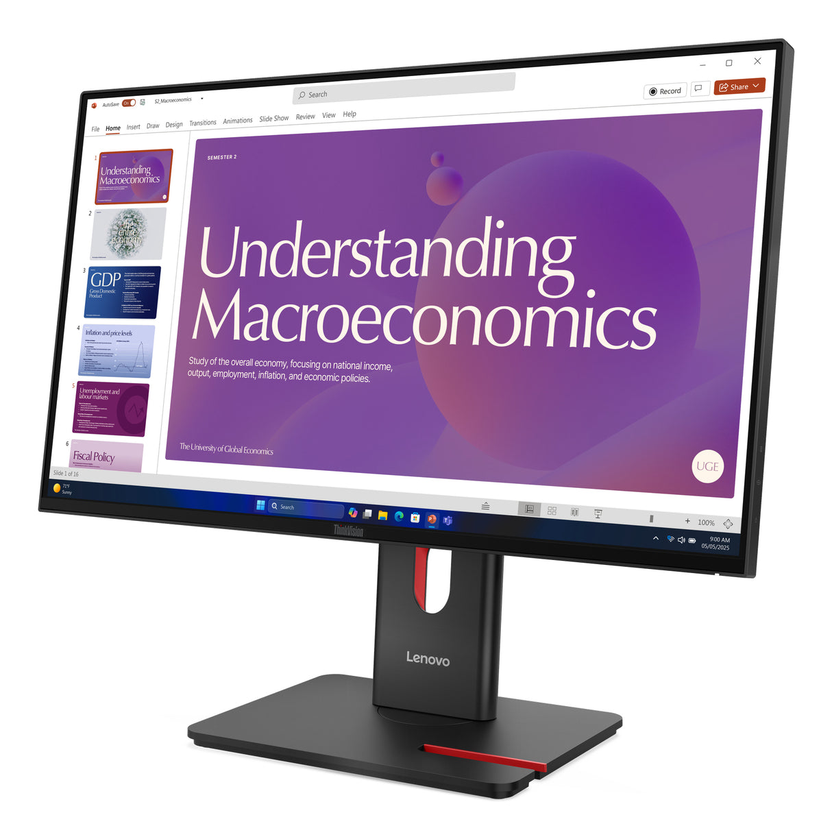 LENOVO Monitor – 23.8" / Full HD / IPS / 120Hz – Business Monitor