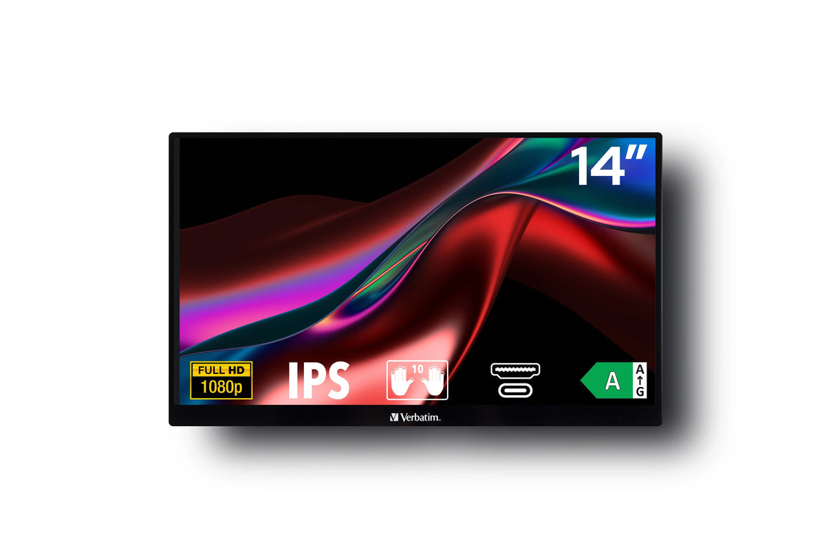VERBATIM 49591 Monitor – 14" / Full HD / IPS / 60Hz – Business Monitor