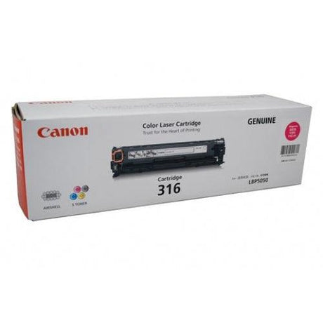 CANON 316 Magenta toner cartridge for LASERSHOT LBP5050N (CART316M)