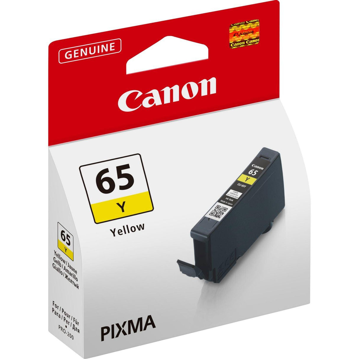 CANON CLI-65Y Yellow Ink Cartridge | 12.6ml (CLI65Y)