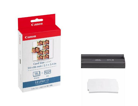 CANON Ink|Paper Set Mini Stickers - 18 Sheets (KC18IL)