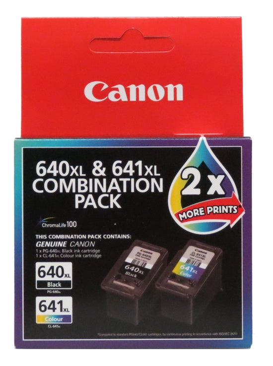 CANON PG-640XL Black and CL-641XL Colour Ink Cartridge combination pack (PG640XLCL641XL)