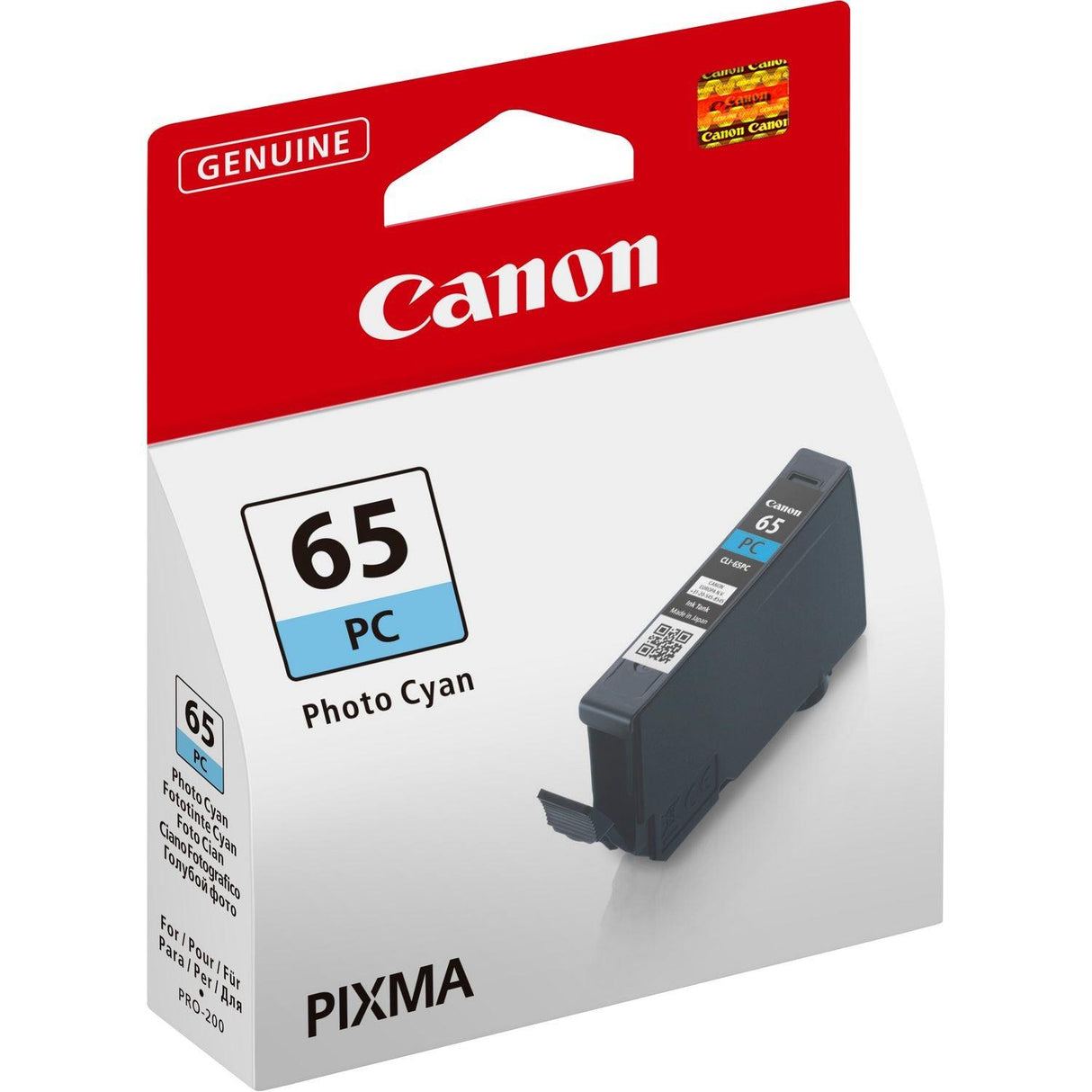 CANON Photo Cyan Ink Cartridge | 12.6 ml (CLI65PC)