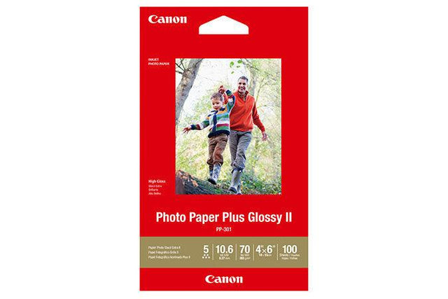 CANON Plus Glossy II - PP-301 - 4x6 (100 Sheets) (PP3014X6-100)