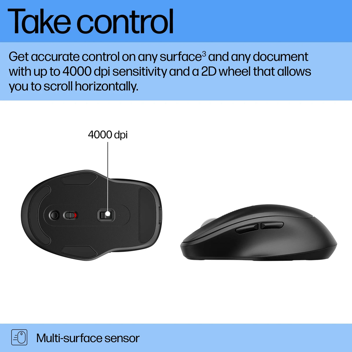 HP 515 – Wireless 2.4GHz / Ultra-Fast Recharge / Office Wireless Mouse