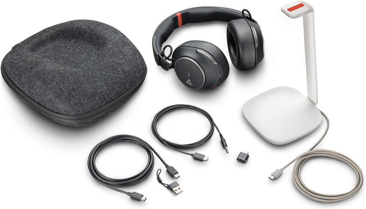 POLY Voyager Surround 85 UC – Wired & Wireless / Stereo / Office – Over-Ear Headset
