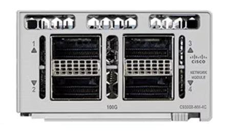 Cisco C9300X-NM-4C network switch module 40 Gigabit Ethernet, 100 Gigabit Ethernet
