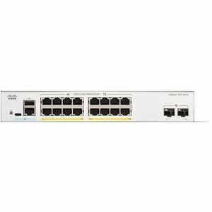 CISCO Catalyst 1200 – Managed PoE+ / 16-Port / Gigabit – Desktop Network Switch