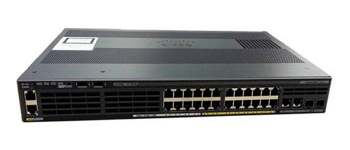 Cisco Catalyst WS-C2960X-24PSQ-L network switch Managed L2 Gigabit Ethernet (10/100/1000) Power over Ethernet (PoE) Black