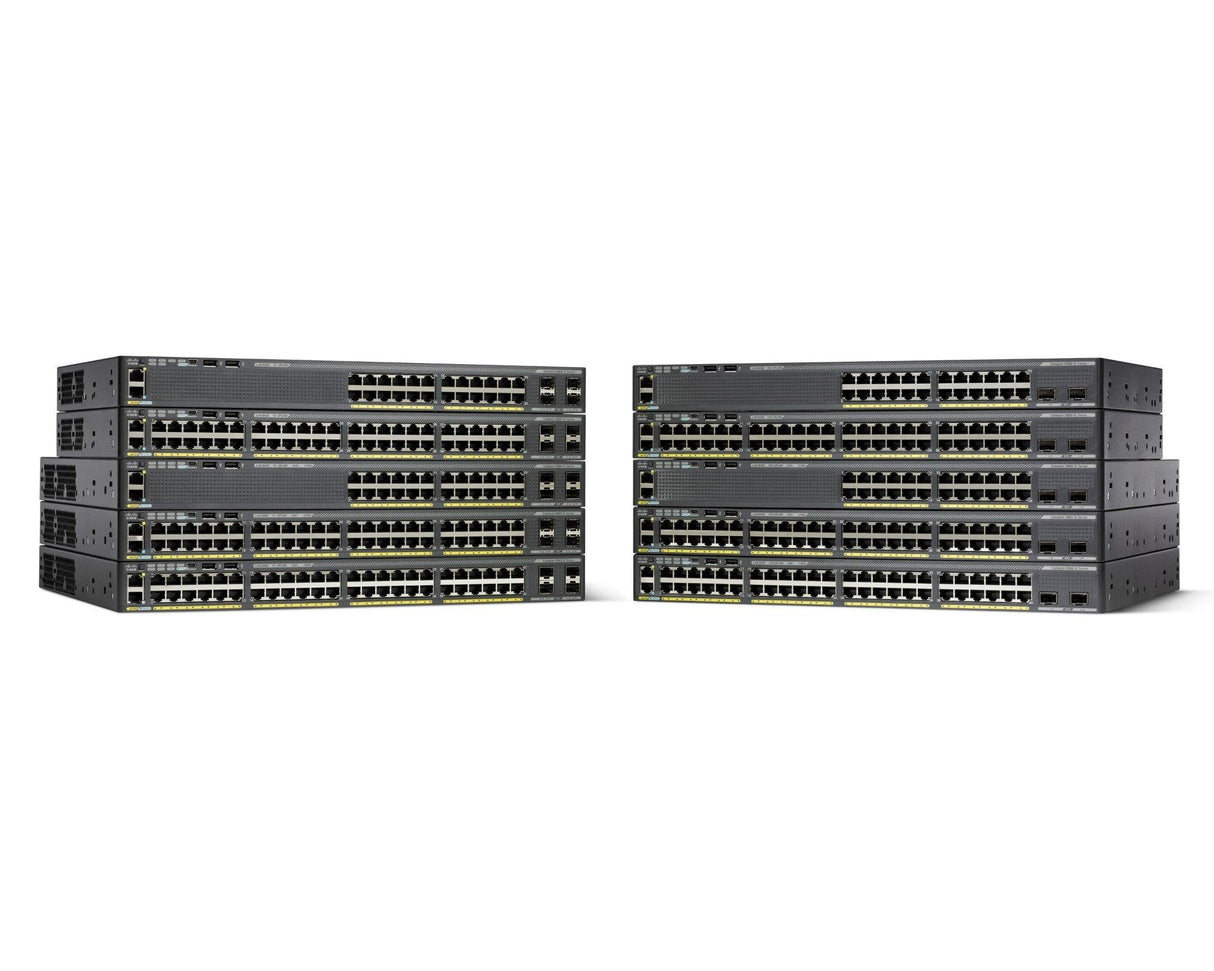 Cisco Catalyst WS-C2960X-48LPD-L network switch Managed L2 Gigabit Ethernet (10/100/1000) Power over Ethernet (PoE) Black