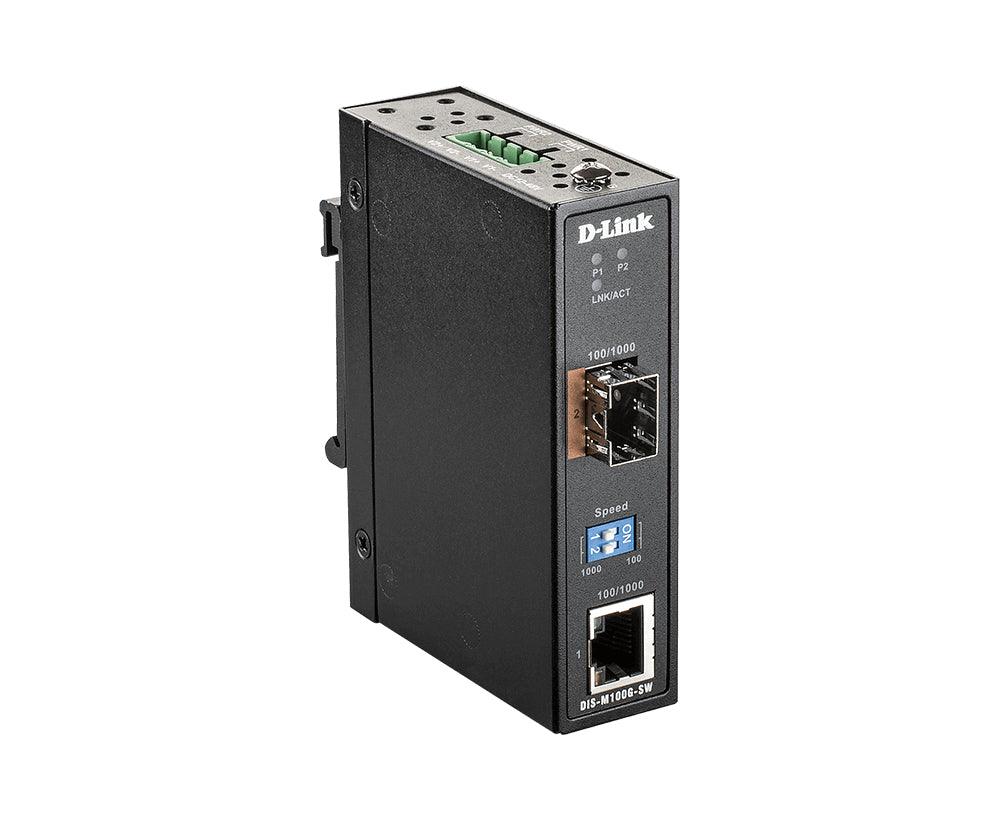 D-LINK 10|100|1000 Mbps to SFP Industrial Media | 4 Gbps | IEEE 802.3 | Auto-MDI|MDIX (DIS-M100G-SW)