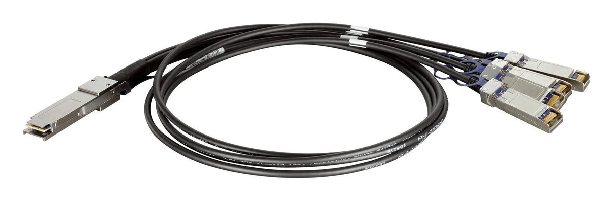 D-LINK 40G Passive QSFP+ to four 10G SFP+ Twinaxial Direct Attach Cable | 1m (DEM-CB100QXS-4XS)
