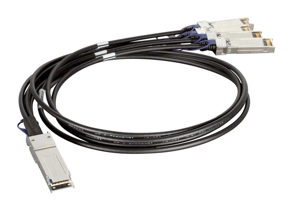 D-LINK 40G Passive QSFP+ to four 10G SFP+ Twinaxial Direct Attach Cable | 1m (DEM-CB100QXS-4XS)